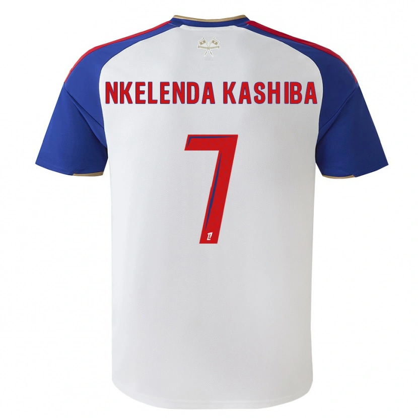 Danxen Męski Jason Nkelenda Kashiba #7 Królewski Niebieski Czerwony Biały Domowa Koszulka 2026/27 Koszulki Klubowe