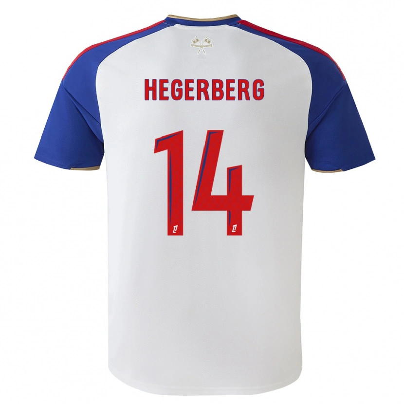 Danxen Męski Ada Hegerberg #14 Królewski Niebieski Czerwony Biały Domowa Koszulka 2026/27 Koszulki Klubowe