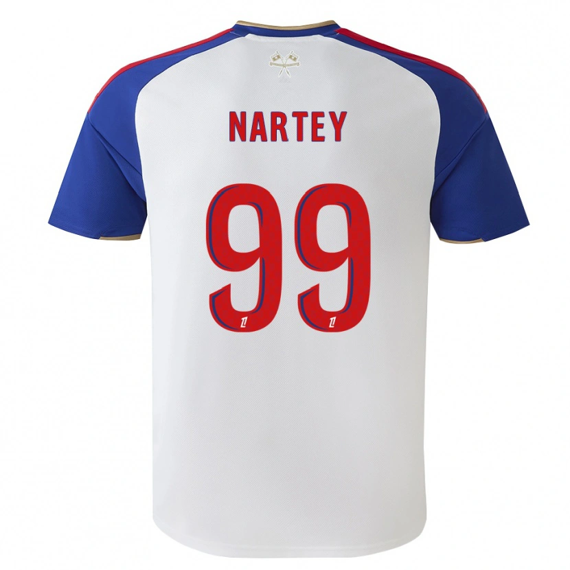 Danxen Męski Noah Nartey #99 Królewski Niebieski Czerwony Biały Domowa Koszulka 2026/27 Koszulki Klubowe