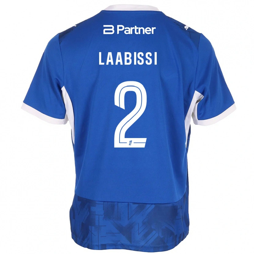 Danxen Męski Chad Laabissi #2 Średni Niebieski Biały Domowa Koszulka 2026/27 Koszulki Klubowe