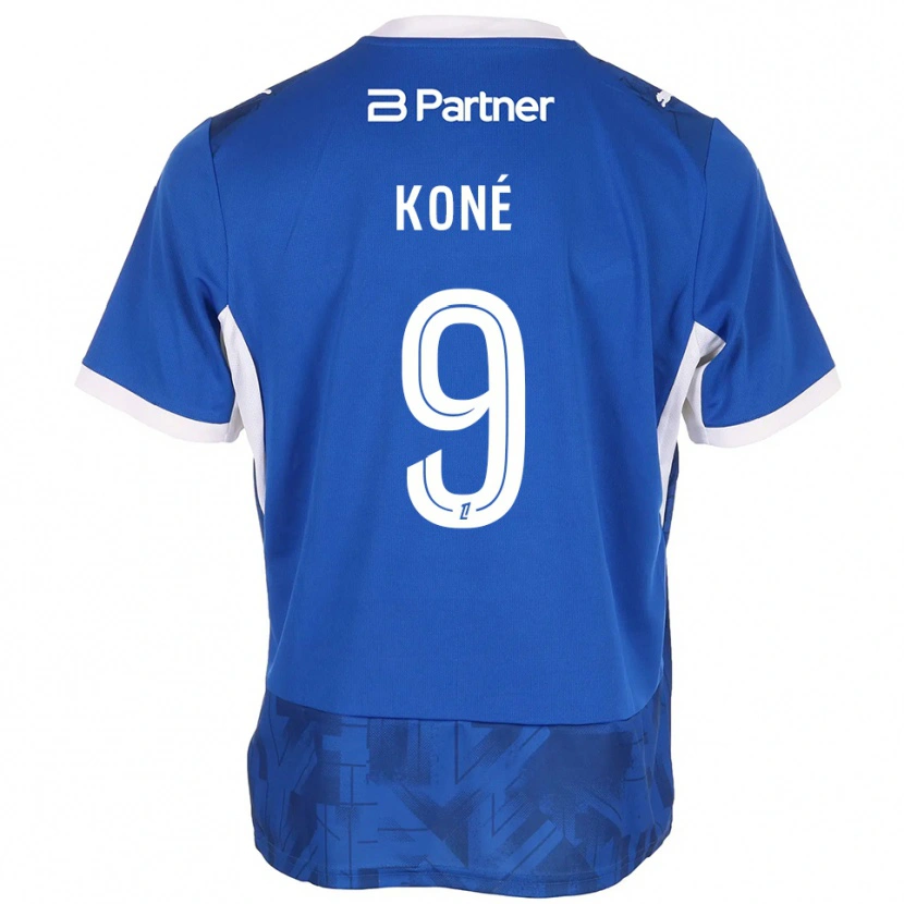 Danxen Męski Yacouba Koné #9 Średni Niebieski Biały Domowa Koszulka 2026/27 Koszulki Klubowe