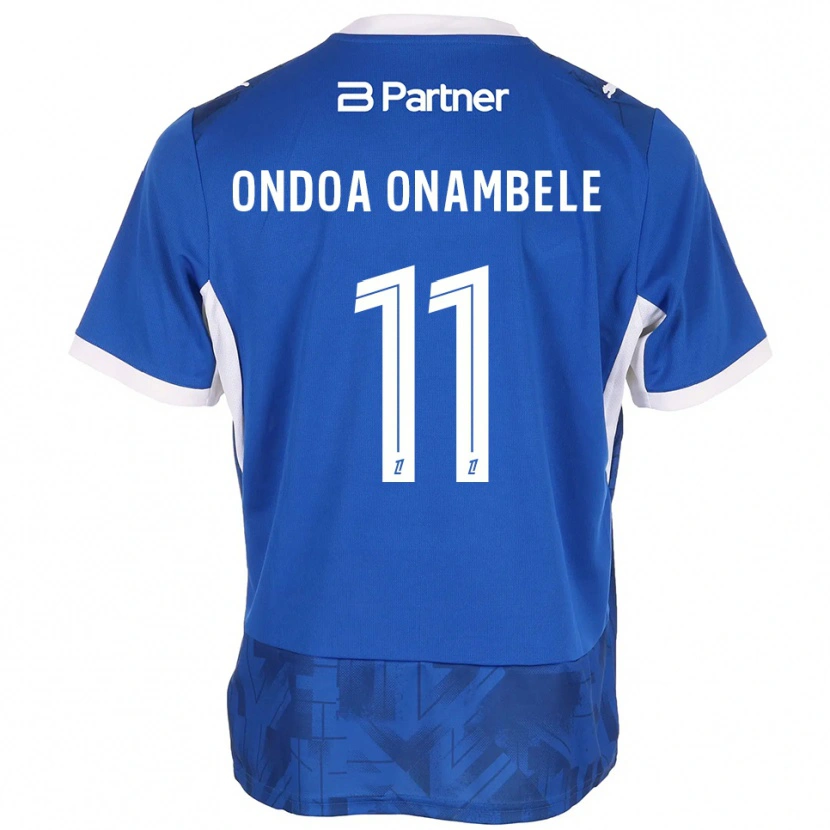 Danxen Męski Fred Ondoa Onambele #11 Średni Niebieski Biały Domowa Koszulka 2026/27 Koszulki Klubowe