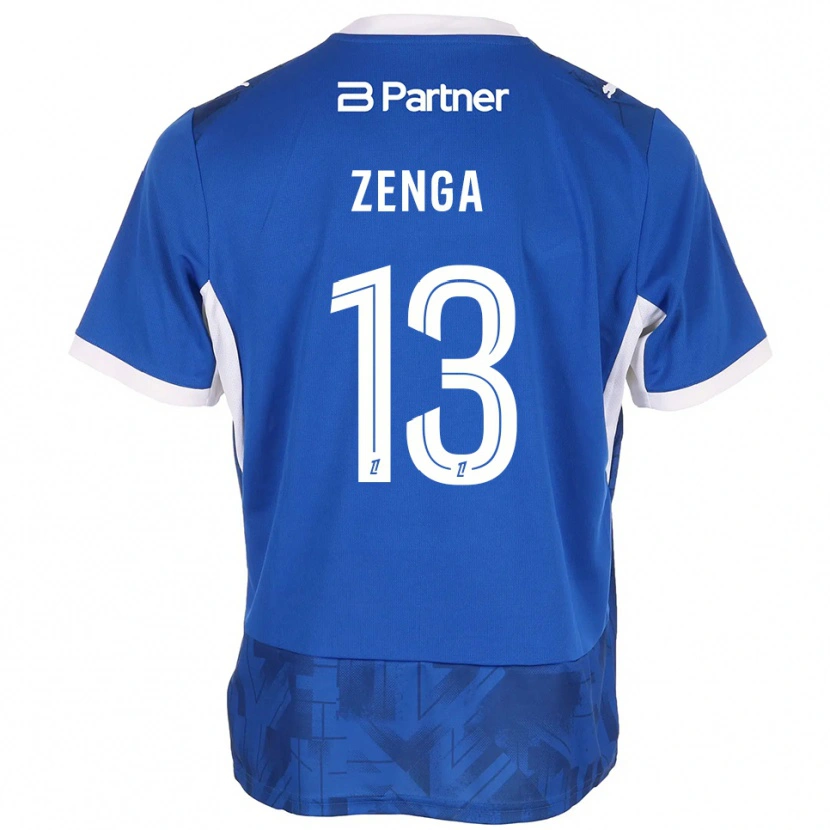 Danxen Męski Preston Zenga #13 Średni Niebieski Biały Domowa Koszulka 2026/27 Koszulki Klubowe