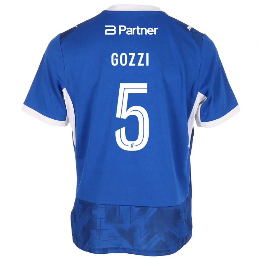 Danxen Męski Paolo Gozzi #5 Średni Niebieski Biały Domowa Koszulka 2026/27 Koszulki Klubowe