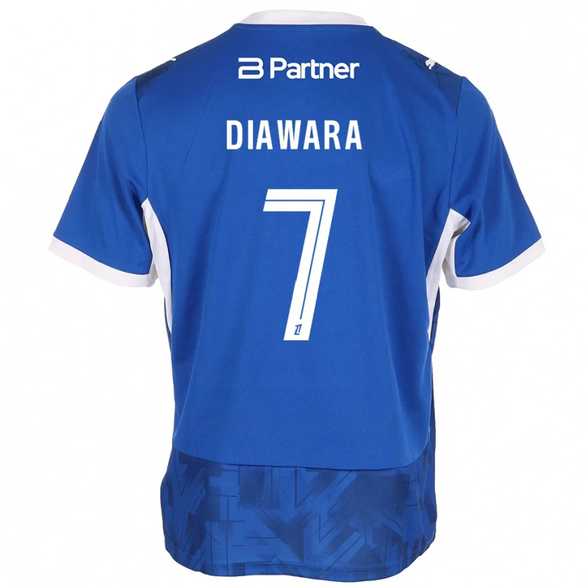 Danxen Męski Kandet Diawara #7 Średni Niebieski Biały Domowa Koszulka 2026/27 Koszulki Klubowe