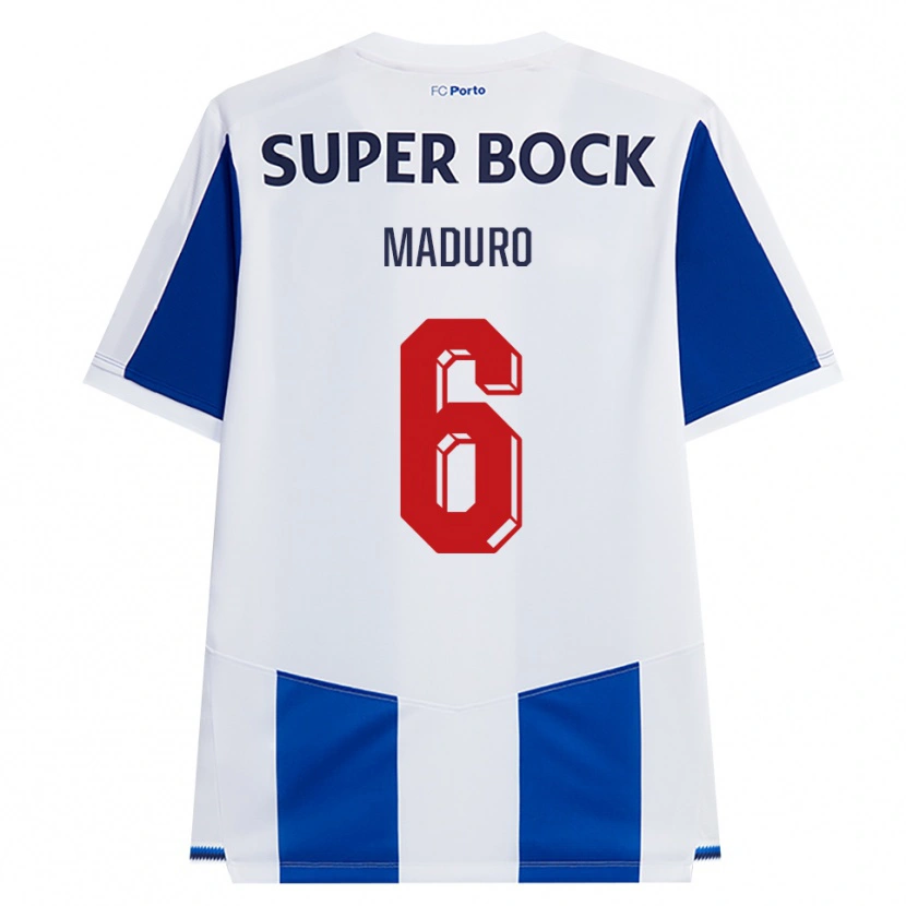 Danxen Męski Henrique Maduro #6 Niebieski Biały Czerwony Domowa Koszulka 2026/27 Koszulki Klubowe