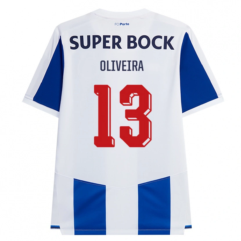 Danxen Męski Tomás Oliveira #13 Niebieski Biały Czerwony Domowa Koszulka 2026/27 Koszulki Klubowe