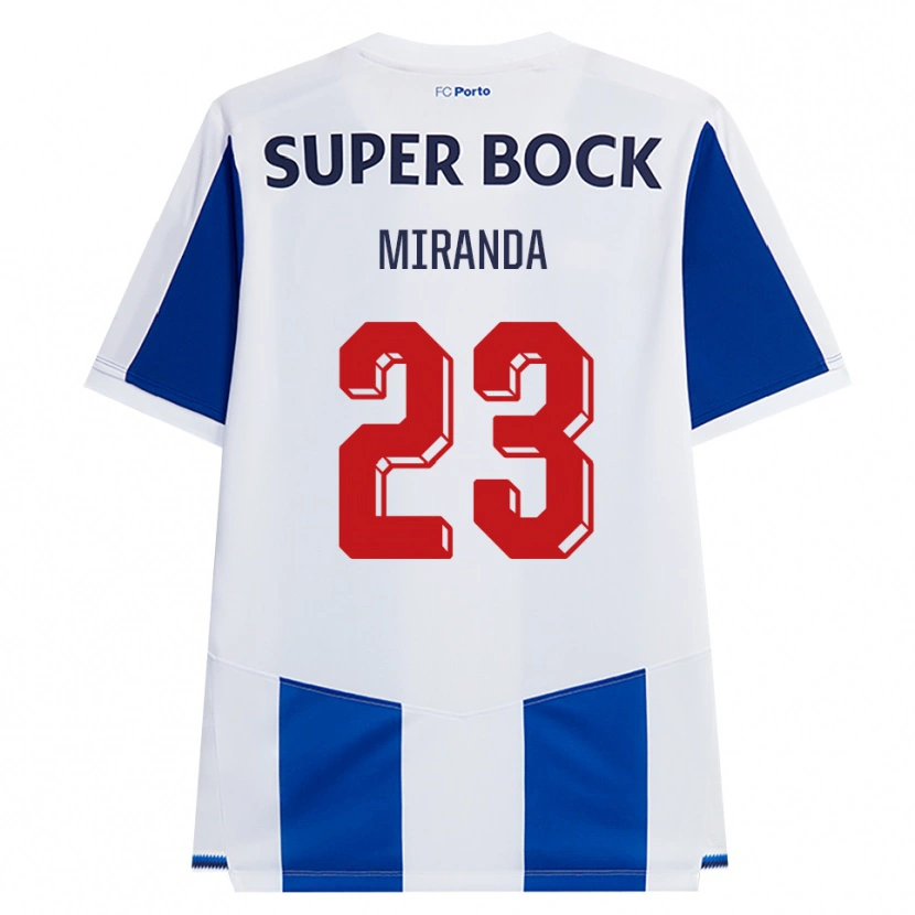 Danxen Męski João Miranda #23 Niebieski Biały Czerwony Domowa Koszulka 2026/27 Koszulki Klubowe