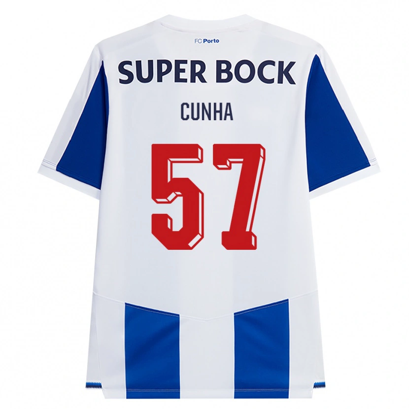 Danxen Męski Duarte Cunha #57 Niebieski Biały Czerwony Domowa Koszulka 2026/27 Koszulki Klubowe