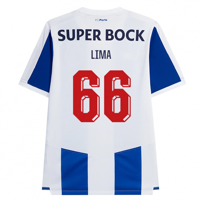 Danxen Męski Bernardo Lima #66 Niebieski Biały Czerwony Domowa Koszulka 2026/27 Koszulki Klubowe