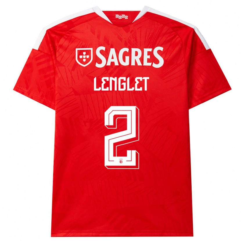 Danxen Męski Clément Lenglet #2 Czerwony Biały Żółty Domowa Koszulka 2026/27 Koszulki Klubowe