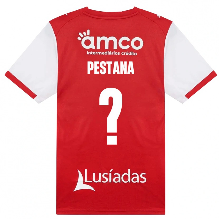Danxen Męski Rafael Pestana #0 Biały Czerwony Czarny Domowa Koszulka 2026/27 Koszulki Klubowe