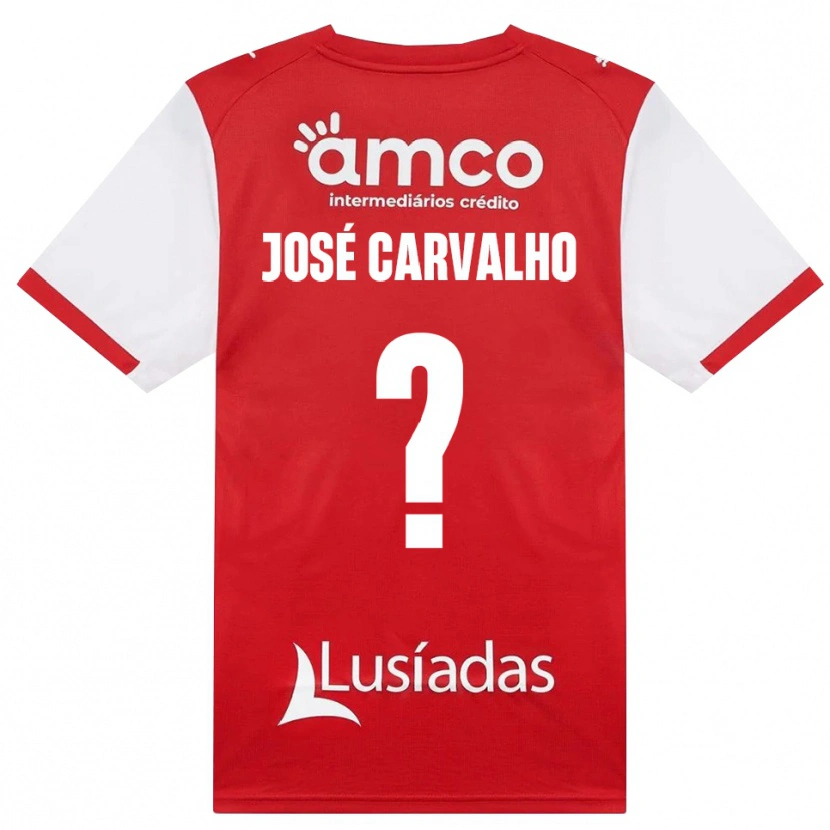 Danxen Męski José Carvalho #0 Biały Czerwony Czarny Domowa Koszulka 2026/27 Koszulki Klubowe