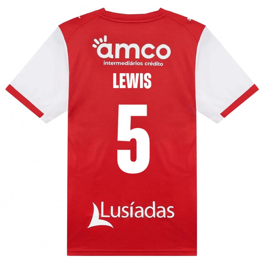 Danxen Męski Leah Lewis #5 Biały Czerwony Czarny Domowa Koszulka 2026/27 Koszulki Klubowe