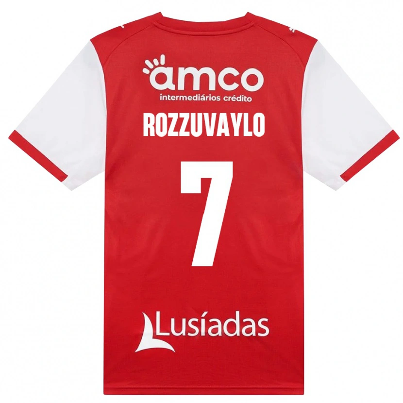 Danxen Męski Dani Rozzuvaylo #7 Biały Czerwony Czarny Domowa Koszulka 2026/27 Koszulki Klubowe