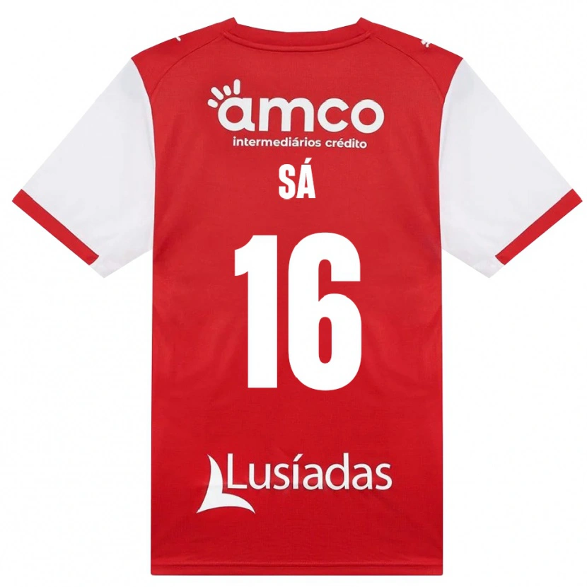 Danxen Męski Alex Sá #16 Biały Czerwony Czarny Domowa Koszulka 2026/27 Koszulki Klubowe
