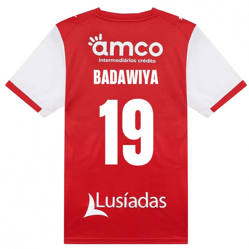 Danxen Męski Rola Badawiya #19 Biały Czerwony Czarny Domowa Koszulka 2026/27 Koszulki Klubowe