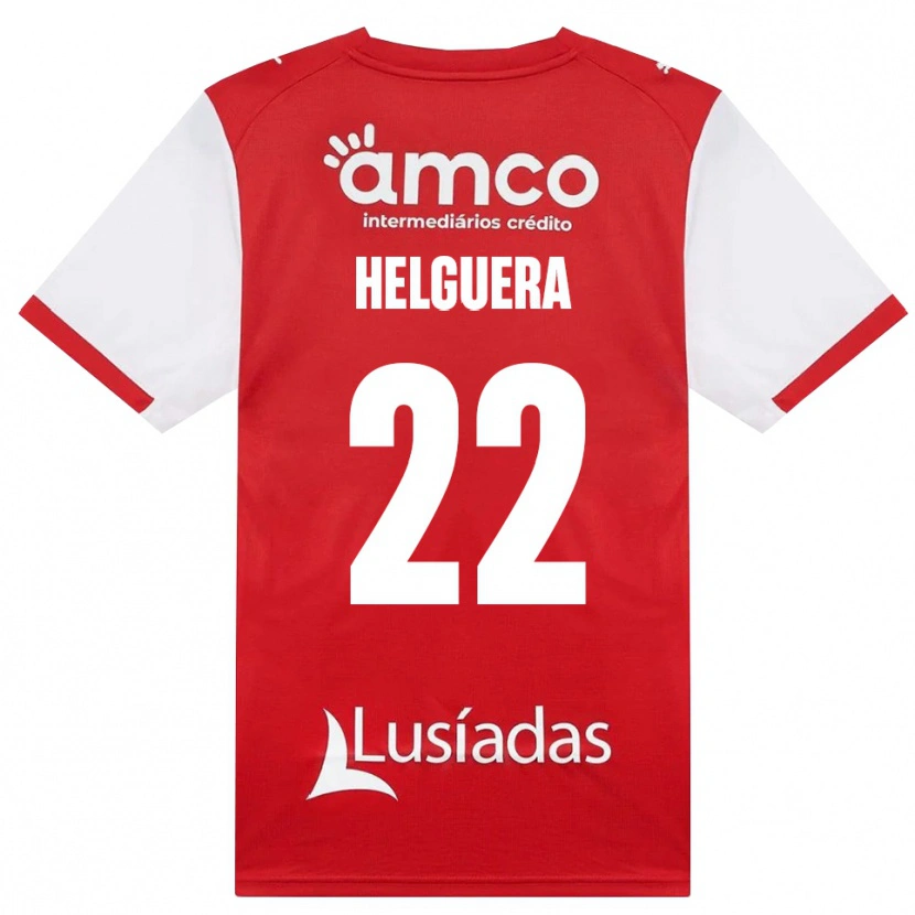 Danxen Męski Thiago Helguera #22 Biały Czerwony Czarny Domowa Koszulka 2026/27 Koszulki Klubowe