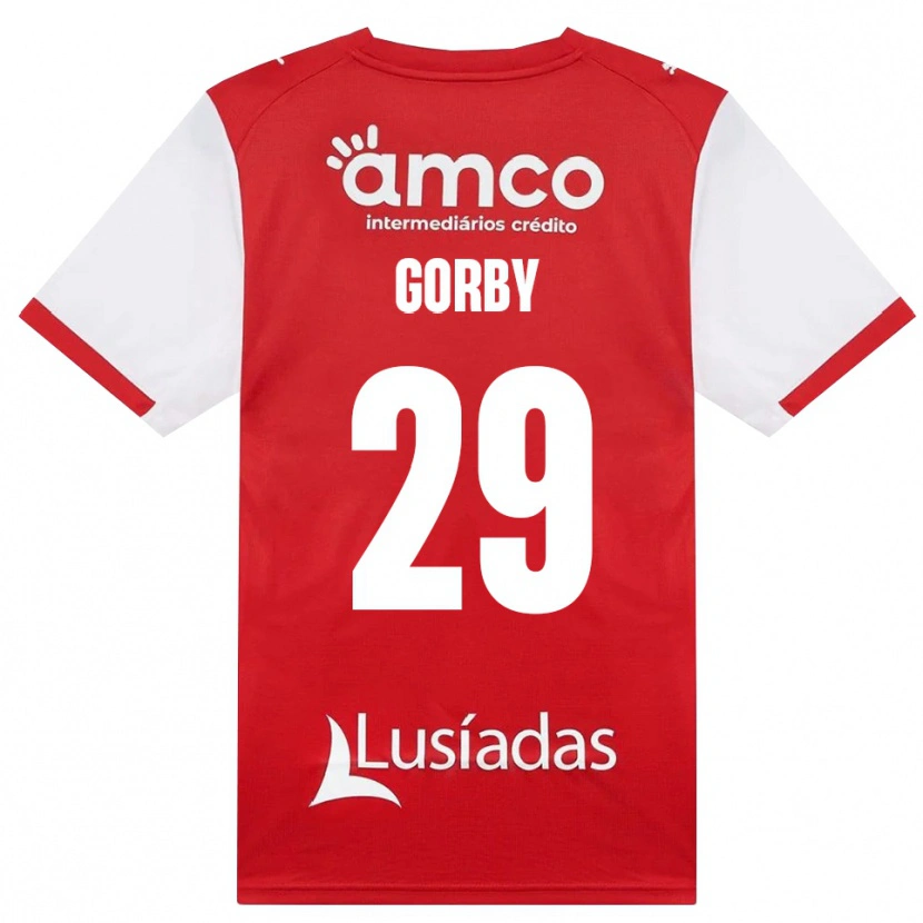 Danxen Męski Jean-Baptiste Gorby #29 Biały Czerwony Czarny Domowa Koszulka 2026/27 Koszulki Klubowe