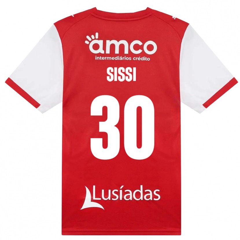 Danxen Męski Sissi #30 Biały Czerwony Czarny Domowa Koszulka 2026/27 Koszulki Klubowe