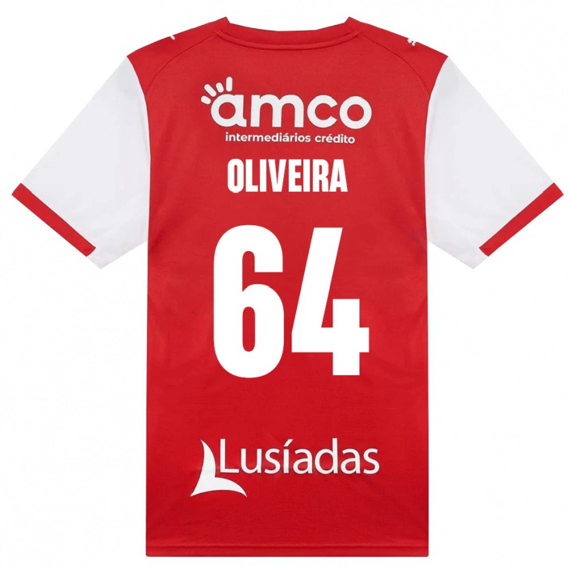 Danxen Męski Lucas Oliveira #64 Biały Czerwony Czarny Domowa Koszulka 2026/27 Koszulki Klubowe