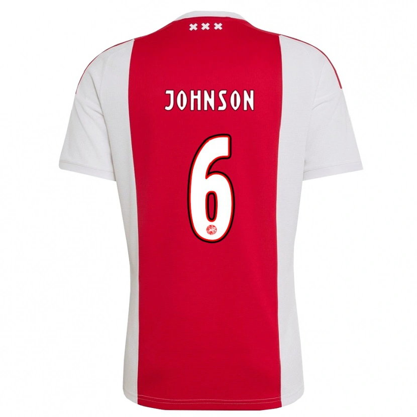 Danxen Męski Jinairo Johnson #6 Czerwony Biały Żółty Domowa Koszulka 2026/27 Koszulki Klubowe