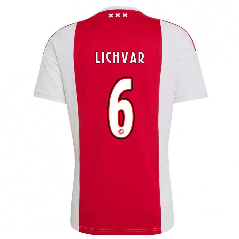 Danxen Męski Roman Lichvar #6 Czerwony Biały Żółty Domowa Koszulka 2026/27 Koszulki Klubowe