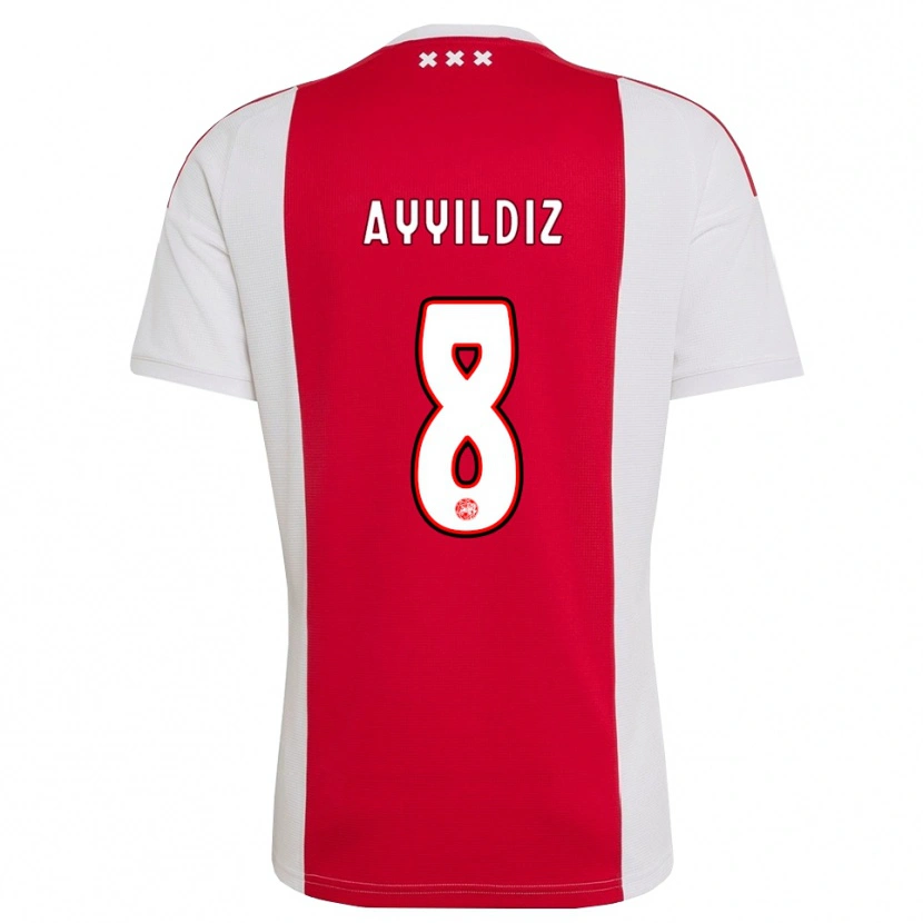 Danxen Męski Hasan Ayyıldız #8 Czerwony Biały Żółty Domowa Koszulka 2026/27 Koszulki Klubowe