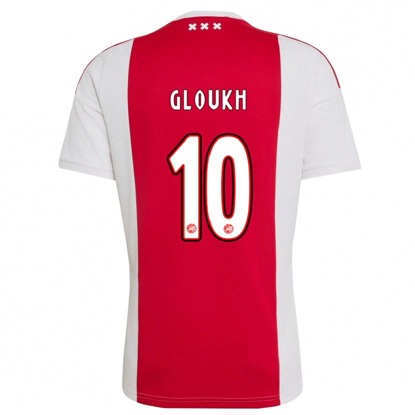 Danxen Męski Oscar Gloukh #10 Czerwony Biały Żółty Domowa Koszulka 2026/27 Koszulki Klubowe