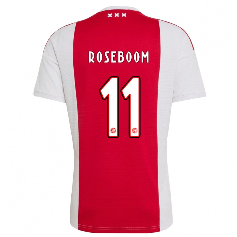Danxen Męski Youri Roseboom #11 Czerwony Biały Żółty Domowa Koszulka 2026/27 Koszulki Klubowe