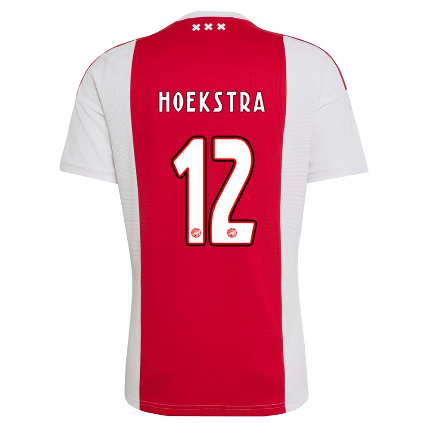 Danxen Męski Isabelle Hoekstra #12 Czerwony Biały Żółty Domowa Koszulka 2026/27 Koszulki Klubowe