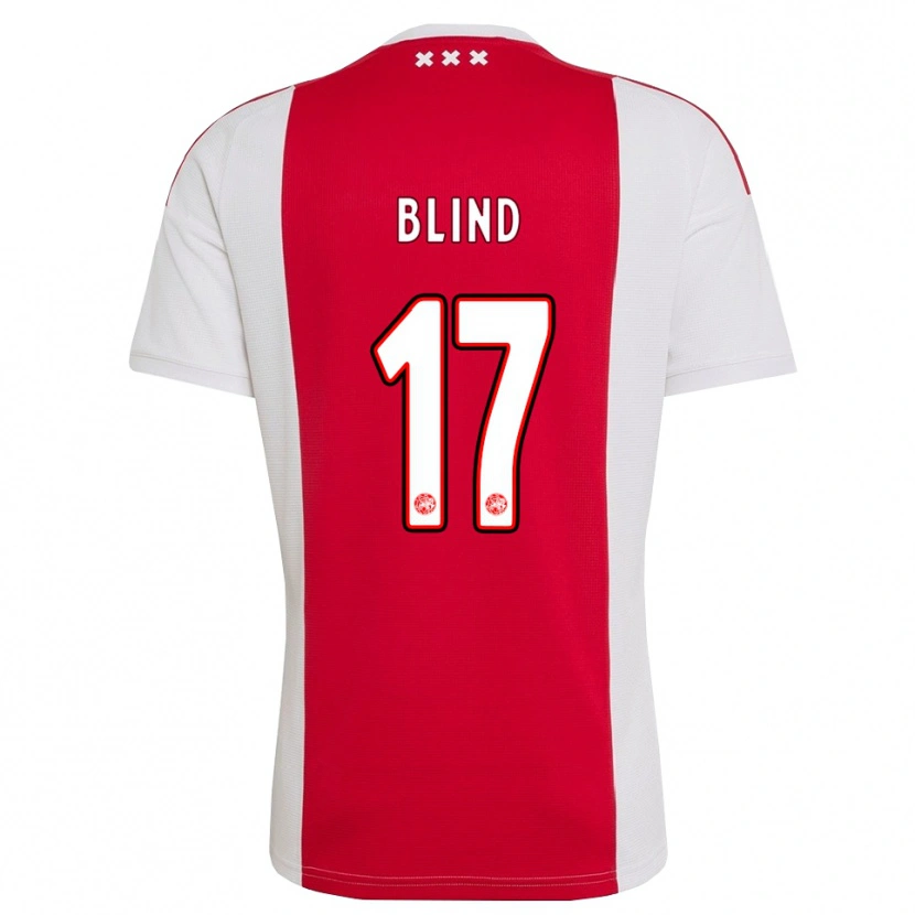 Danxen Męski Daley Blind #17 Czerwony Biały Żółty Domowa Koszulka 2026/27 Koszulki Klubowe