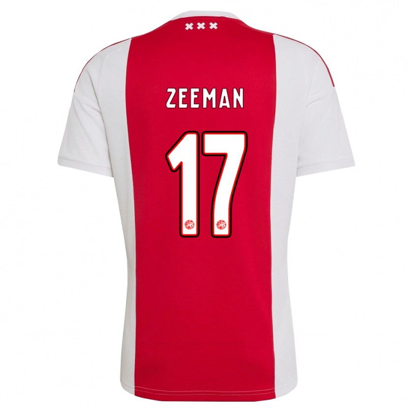 Danxen Męski Kelly Zeeman #17 Czerwony Biały Żółty Domowa Koszulka 2026/27 Koszulki Klubowe