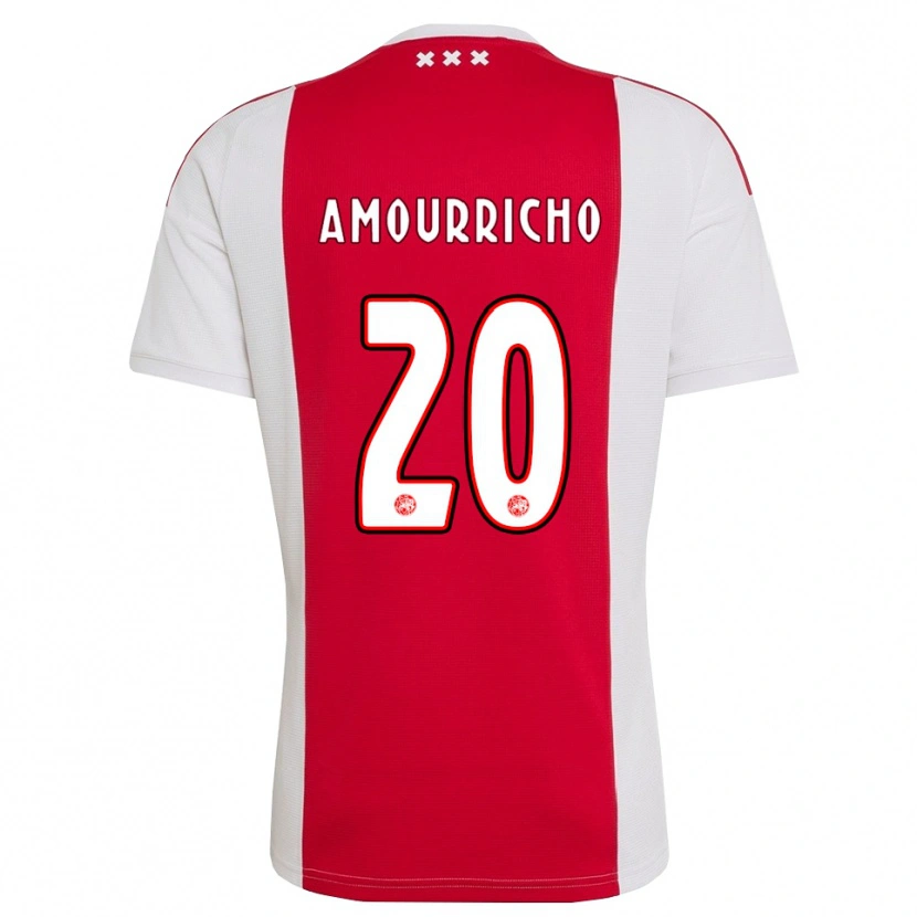Danxen Męski Amourricho Van Axel Dongen #20 Czerwony Biały Żółty Domowa Koszulka 2026/27 Koszulki Klubowe