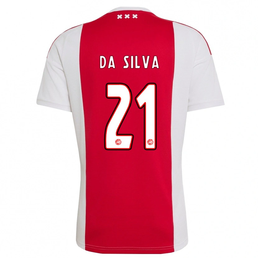 Danxen Męski Paulo Da Silva #21 Czerwony Biały Żółty Domowa Koszulka 2026/27 Koszulki Klubowe