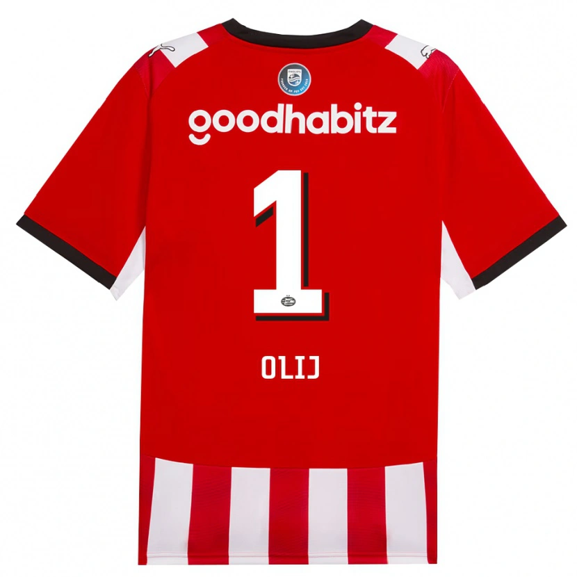 Danxen Męski Nick Olij #1 Czerwony Biały Czarny Domowa Koszulka 2026/27 Koszulki Klubowe