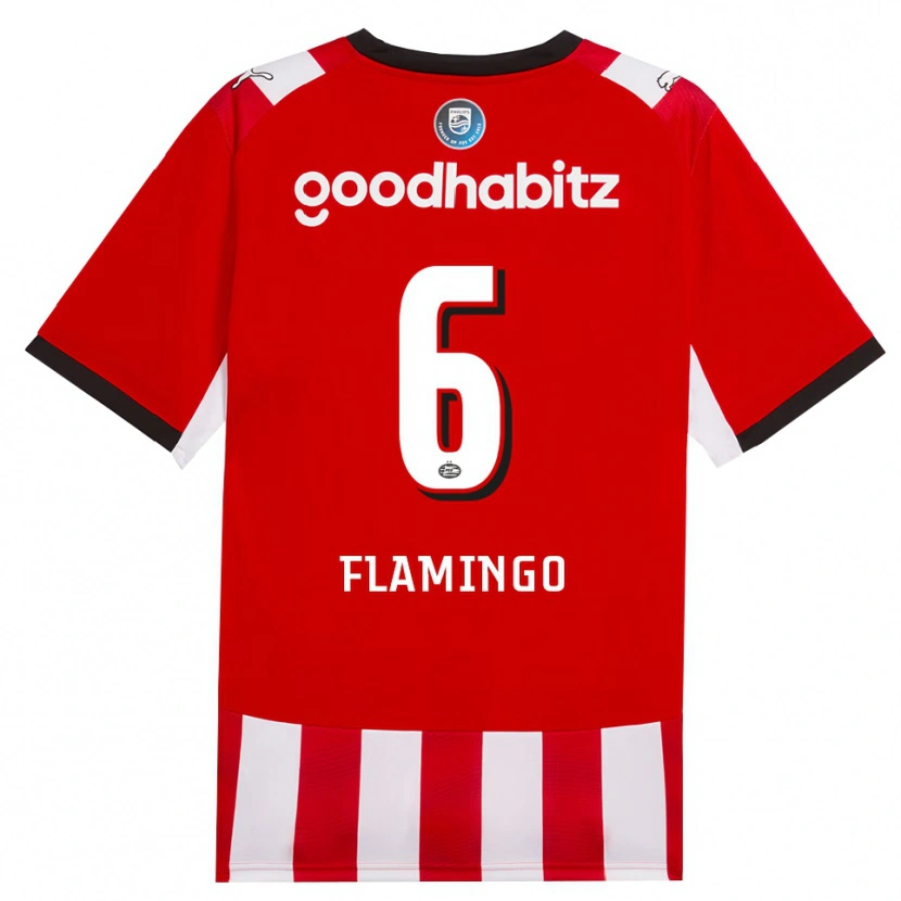 Danxen Męski Ryan Flamingo #6 Czerwony Biały Czarny Domowa Koszulka 2026/27 Koszulki Klubowe
