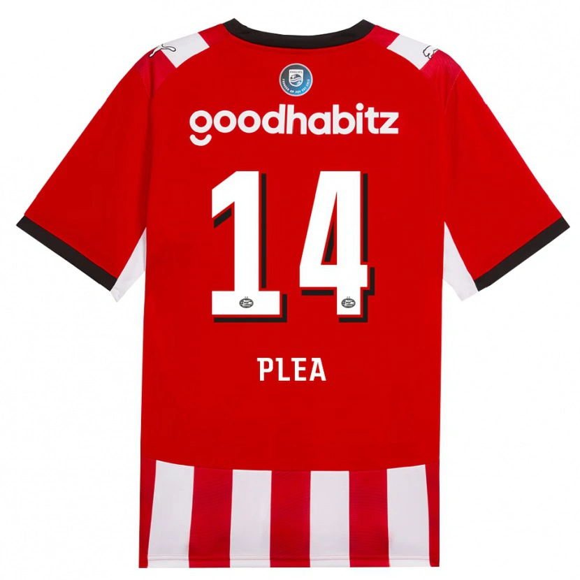 Danxen Męski Alassane Pléa #14 Czerwony Biały Czarny Domowa Koszulka 2026/27 Koszulki Klubowe