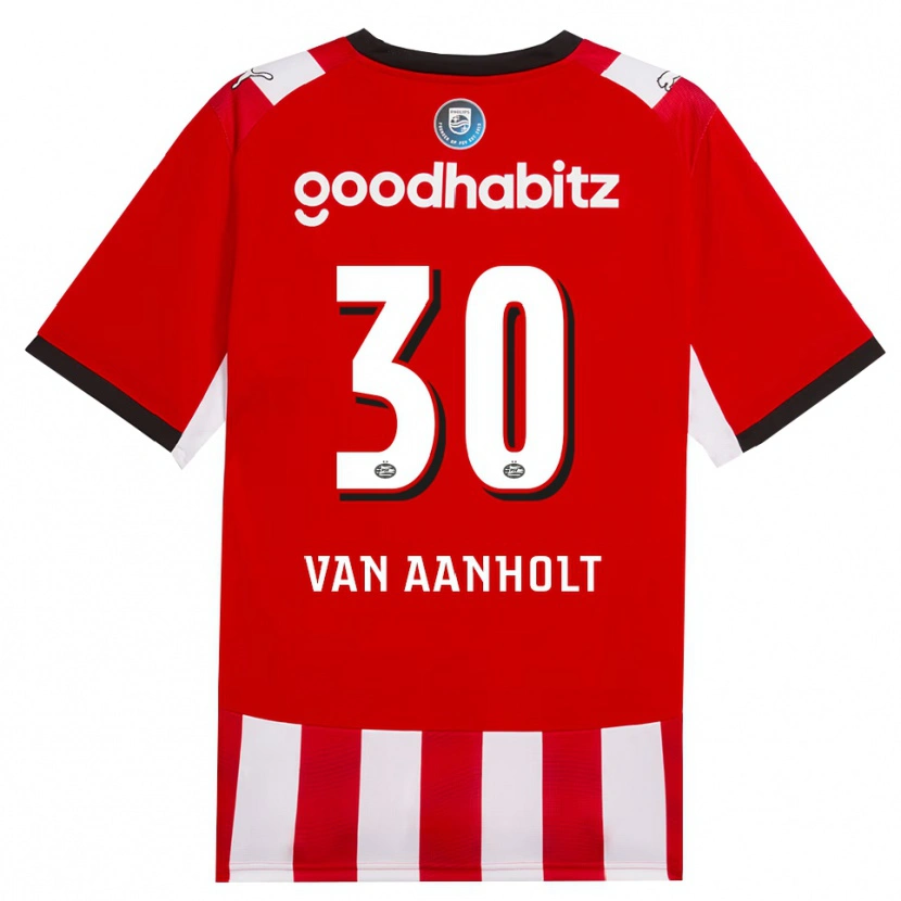 Danxen Męski Patrick Van Aanholt #30 Czerwony Biały Czarny Domowa Koszulka 2026/27 Koszulki Klubowe