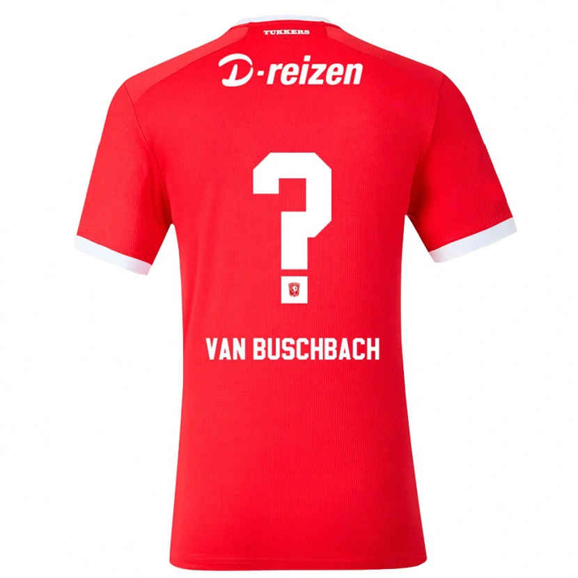 Danxen Męski Myles Van Buschbach #0 Czerwony Biały Domowa Koszulka 2026/27 Koszulki Klubowe