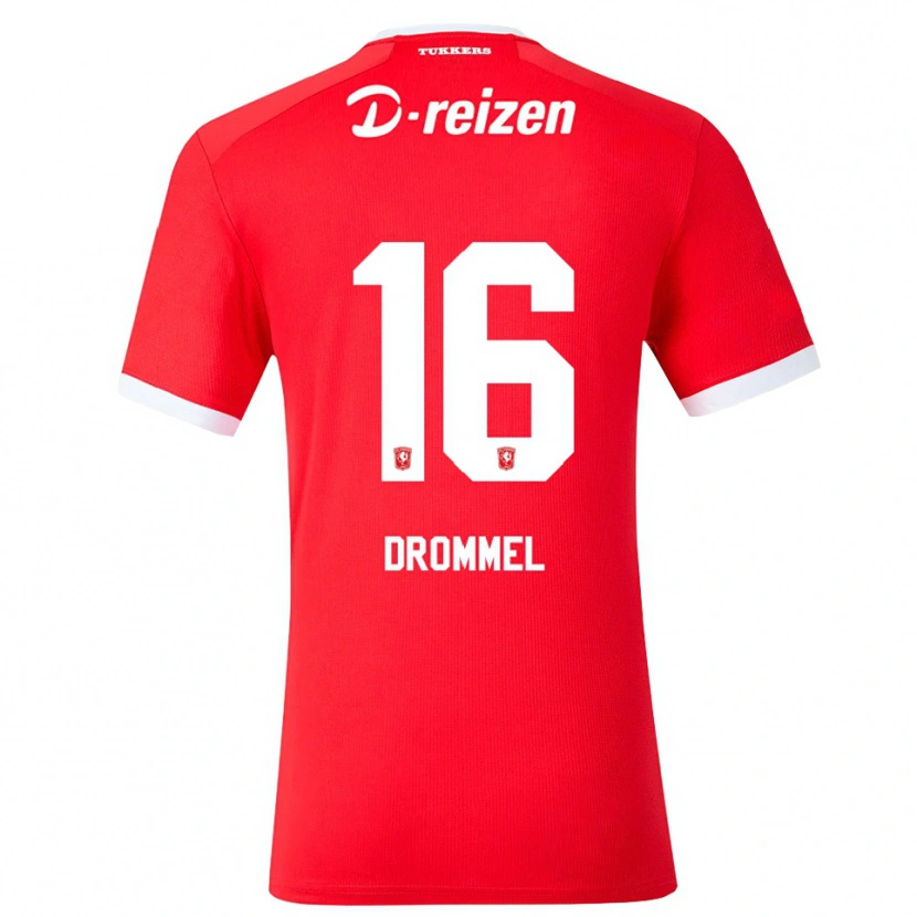 Danxen Męski Joël Drommel #16 Czerwony Biały Domowa Koszulka 2026/27 Koszulki Klubowe