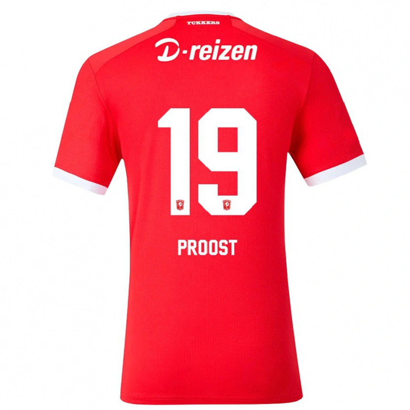 Danxen Męski Sophie Proost #19 Czerwony Biały Domowa Koszulka 2026/27 Koszulki Klubowe