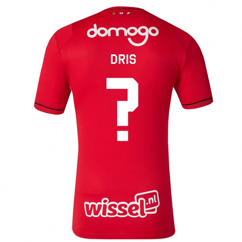Danxen Męski Sofiane Dris #0 Czerwony Biały Czarny Domowa Koszulka 2026/27 Koszulki Klubowe