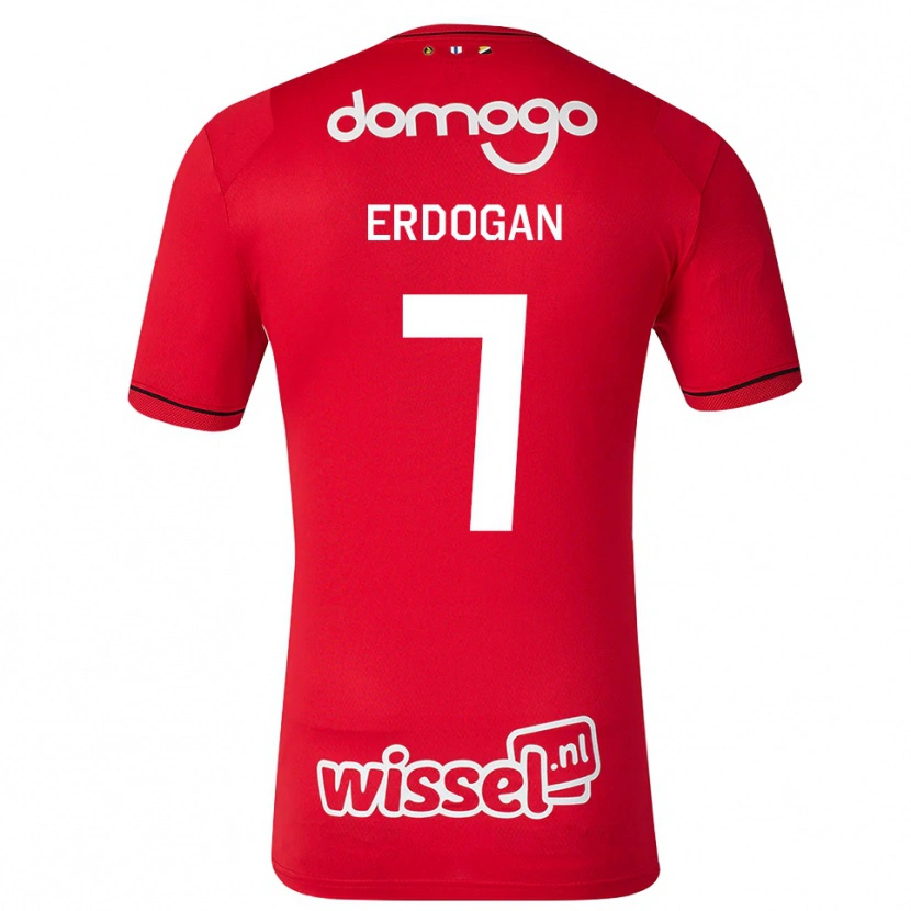 Danxen Męski Talha Erdogan #7 Czerwony Biały Czarny Domowa Koszulka 2026/27 Koszulki Klubowe