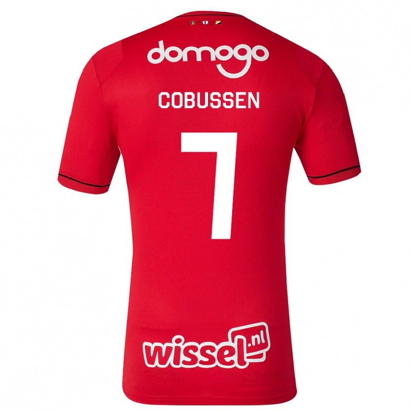 Danxen Męski Sophie Cobussen #7 Czerwony Biały Czarny Domowa Koszulka 2026/27 Koszulki Klubowe