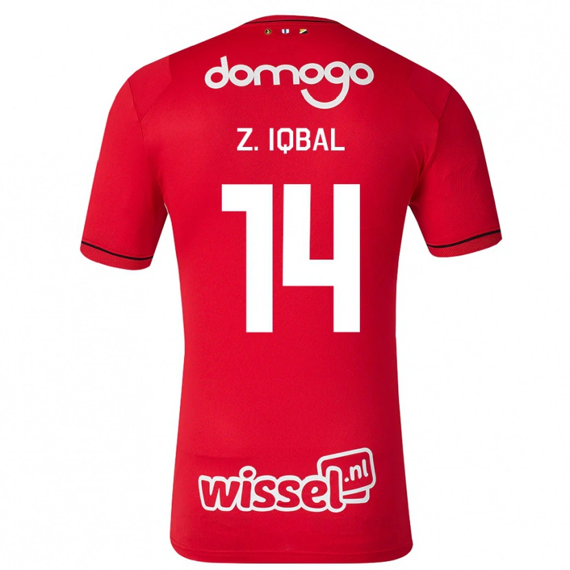 Danxen Męski Zidane Iqbal #14 Czerwony Biały Czarny Domowa Koszulka 2026/27 Koszulki Klubowe