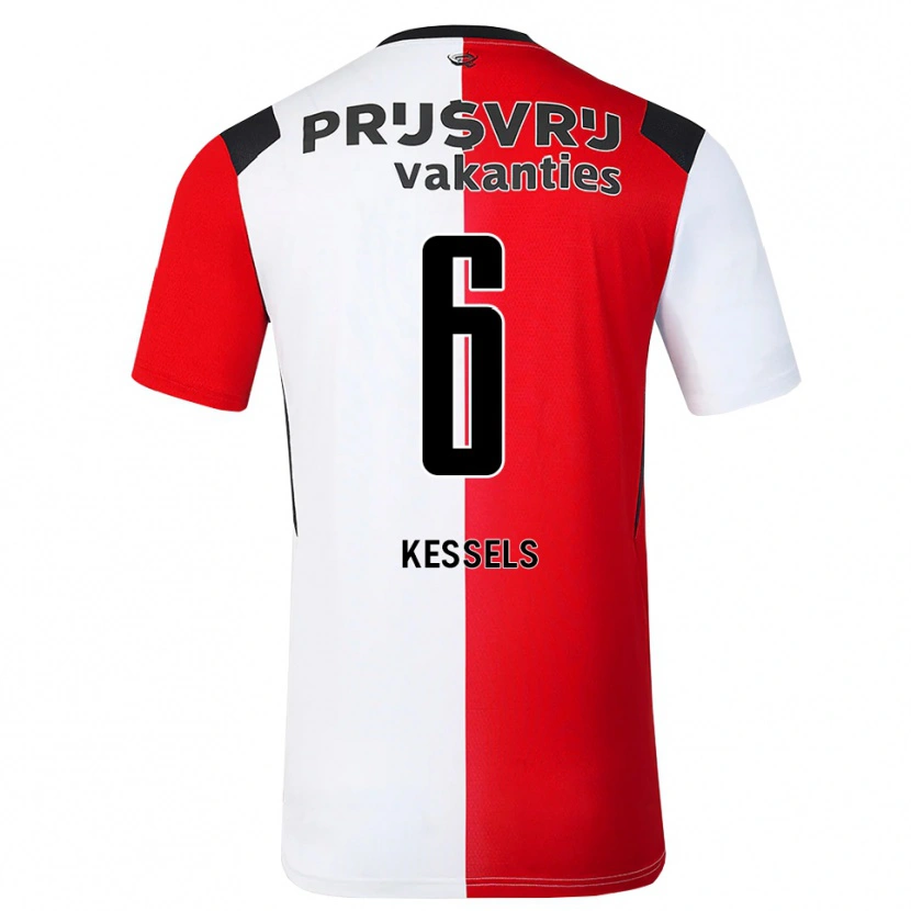 Danxen Męski Resley Kessels #6 Czerwony Biały Czarny Domowa Koszulka 2026/27 Koszulki Klubowe