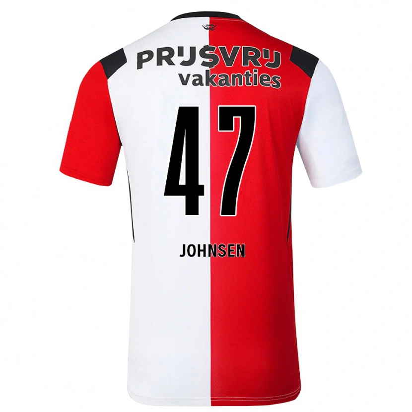 Danxen Męski Mikael Torset Johnsen #47 Czerwony Biały Czarny Domowa Koszulka 2026/27 Koszulki Klubowe