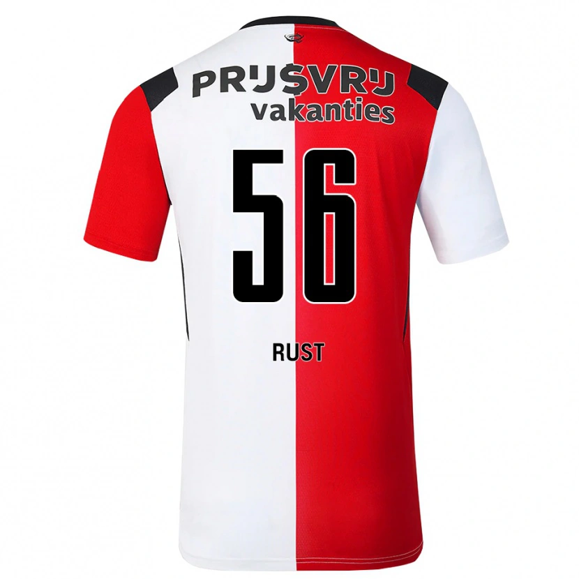 Danxen Męski Fabiano Rust #56 Czerwony Biały Czarny Domowa Koszulka 2026/27 Koszulki Klubowe
