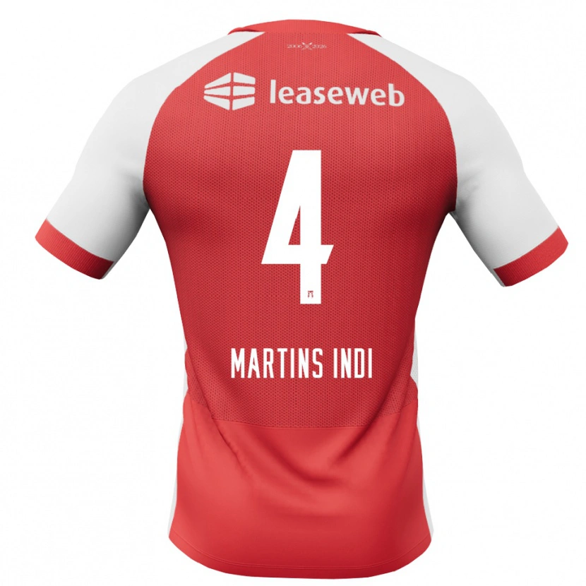 Danxen Męski Bruno Martins Indi #4 Czerwony Biały Czarny Domowa Koszulka 2026/27 Koszulki Klubowe
